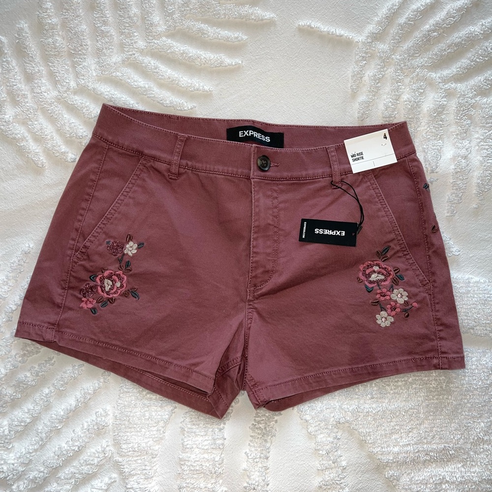 Express Mid-Rise Shorts